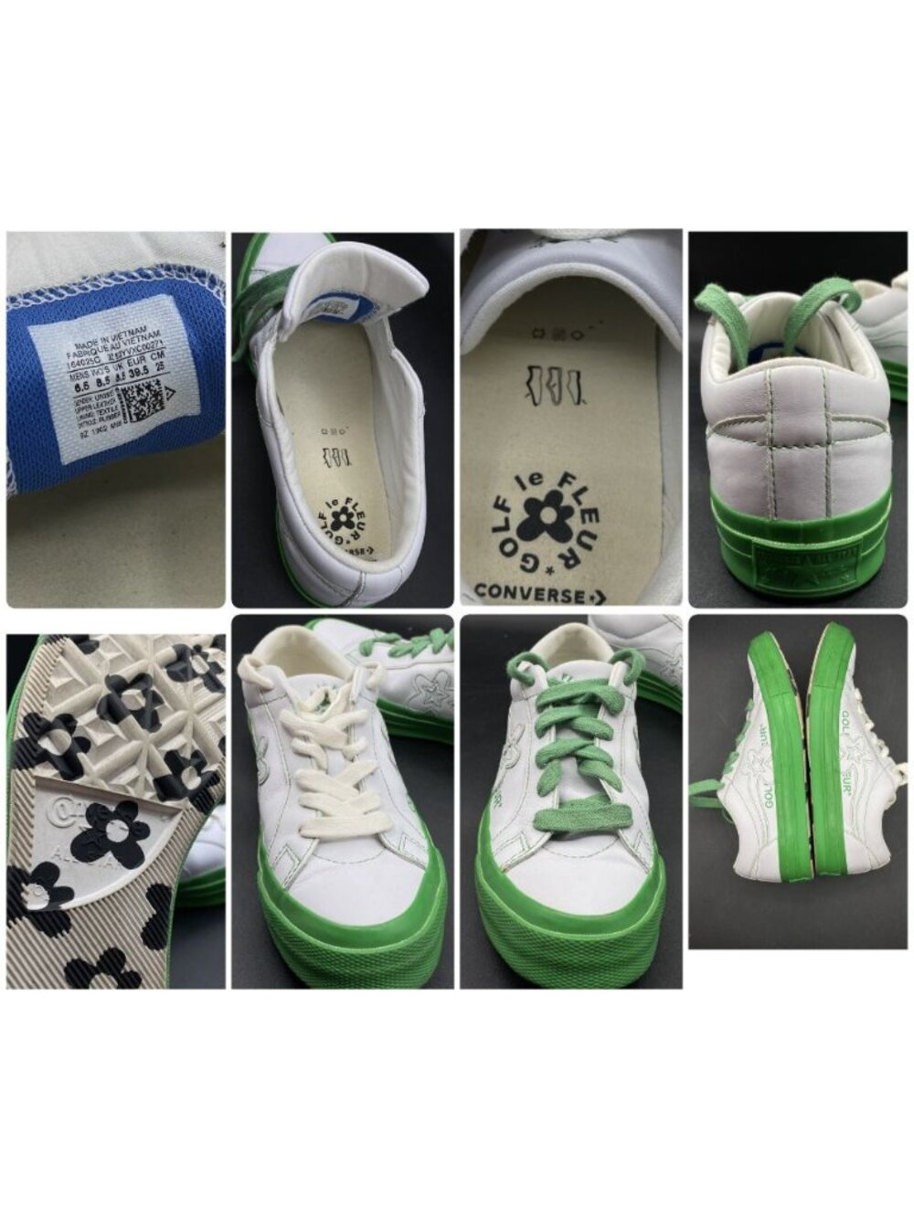 Converse Golf Le Fleur x One Star Ox Kelly Green Men’s 6.5 Women 8.5 - Picture 9 of 15